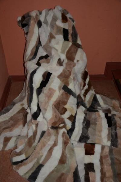 Lammfelldecke Streifenhörnchen geschoren 200x160cm